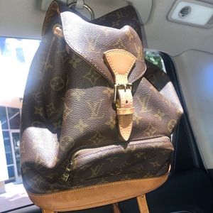 Authentic Louis Vuitton Montsouris MM Backpack